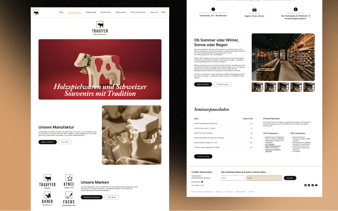 Trauffer Experience Interface